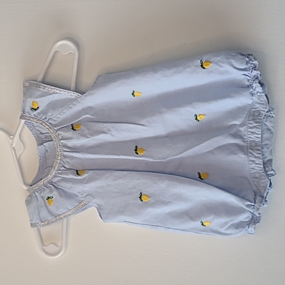 Lemon Jumpsuit from Janie & Jack. 0-3 months.